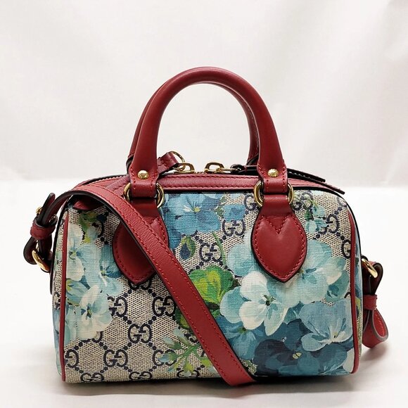 Authentic Gucci Navy Blue PVC Hand Bag mn780-121325 - Picture 1 of 16